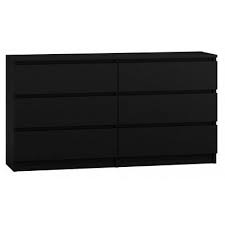 Kommode Mit 6 Schubladen Sideboard 120cm Anrichte Holz Schwarz Ebay In 2020 Kommode Sideboard Sideboard Weiss Hochglanz