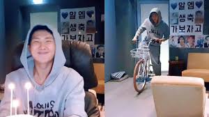 Jin promoting butter (hotter remix) (may 2021). Jin Bts Jin Gives The Sweetest Birthday Gift To Rm Check Out The Latter S Reaction K Pop Movie News Times Of India