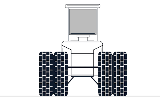 Airman 1523 4WD Platform Tractor