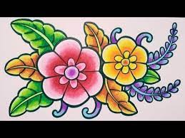 Ragam hias memiliki pengertiannya sendiri. Menggambar Ragam Hias Flora 5 Menggambar Ragam Hias Bunga Menggambar Batik Motif Bunga Youtube
