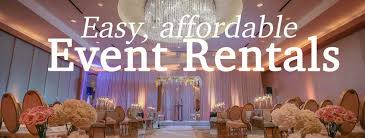 We have a variety of decorations, themes and lighting and scenery available to help you create an unforgettable experience for your wedding day. Rent My Wedding Nationwide Event Rentals