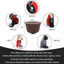 Krups nescafe dolce gusto piccolo coffee pod machine capsule injector plate. Tools Home Improvement I Cafilas Refillable Capsules Reusable Coffee Pods Filters Compatible For Nescafe Dolce Gusto Brewers With Spoon And Brush Brown Appliances
