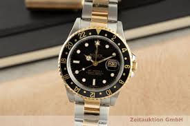 This lets you keep track of current time while the watch is still set to your home time and greenwich mean time. Rolex Gmt Master Ii Stahl Gold Automatik Kal 3185 Ref 16713 2101949 Zeitauktion