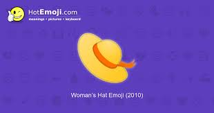 Womans Hat Emoji Meaning With Pictures From A To Z