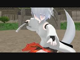 東方mmd 椛と文と正邪と 神社 天狗 山