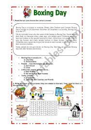 It is going to be easy to rely on screens for kids entertainment and schoolwork as time at home is increased. Boxing Day Esl Worksheet By Ang Ruiz