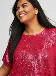 Abbey Short Sleeve Sequin Top