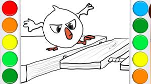 Coloring pages dreamworks trolls | coloring book page and drawing learn colors for kids. Funny Chicken Bridge Colouring And Drawing For Kids Youtube