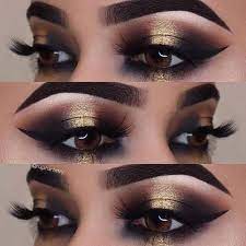 I hope everyone's having an amazing ramadan. 23 Glitzy New Year S Eve Makeup Ideas 4 Bold Gold Eyes Makeup Eyemakeup Gold Eye Makeup New Years Eve Makeup Makeup For Beginners