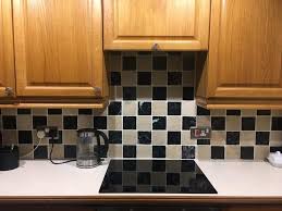 using cheap paint and tile stickers