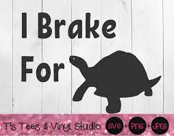 A collection of the top 57 tmnt wallpapers and backgrounds . I Brake For Turtles Svg Car Decal Png Car Decal Svg Turtle Svg Sav By T S Tees Vinyl Studio Thehungryjpeg Com