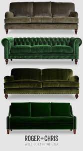 Green Velvets Furniture Roger Chris Muebles De Estilo Sofa De La Sala Sofa Verde