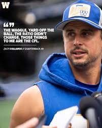 The waggle, yard off the ball, the ratio didn't change. Those things to me  are the CFL." #ForTheW