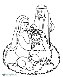 Christian Coloring Page Mary And Joseph Nacimiento Para Colorear Paginas Para Colorear De Navidad Paginas Para Colorear De Biblia