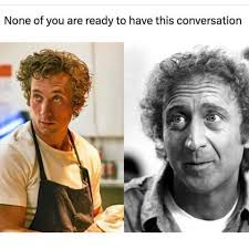 None of you are ready to have this conversation