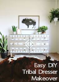 Diy Aztec Inspired Dresser Makeover And Nursery Sneak Peek Classy Clutter Furniture Makeover Furniture Makeover Diy Decor
