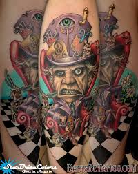Mad hatter temporary tattoo waterproof alice in wonderland tea party rabbit hole. Darkside Tattoo Tattoos Abstract Mad Hatter