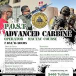 POST Advanced Carbine Operator – MACTAC Course