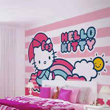Not only a kid, but also this character is loved by also by some adults. Hello Kitty Wall Paper Mural Buy At Europosters