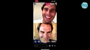 Rafael nadal is a 34 year old spanish tennis player. Rafael Nadal Tries To Connect With Roger Federer On Instagram Live Youtube