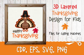 Download 3d Layered Thanksgiving Design With Turkey Graphic By Olga Belova Creative Fabrica PSD Mockup Templates