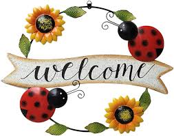 Check spelling or type a new query. 100 Free Shipping Ae 15 4x11 8 Ring Shape Vintage Hanging Ladybug Sunflower Welcome Sign Sunflower Home Decor For Door Hanging Wall Decor Plaque Kitchen Home Up To 70 Off Www Misrtalateen Com