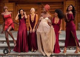 Yaaaasss Yas To All These Dresses And All These Colors On All Their Skin Tones 3 Bridesmaid Dress Colors Bridesmaid Colored Wedding Dresses
