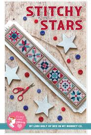 Feels as fresh as a whole field of daisies! Lori Holt Stitchy Stars Cross Stitch Pattern