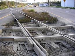 Railroad Crossing At Grade Also Known As A Diamond This Example Is Located In Mulberry Florida Model Railway Track Plans Train Tracks Railroad Photography