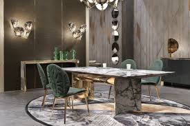 The design comes with a simple base but has double angles making it interesting. Precious Marble Dining Tables For Your Exclusive Home Design