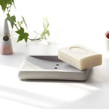 Porte Savon Gris En Beton Porte Savon Savon Artisanal Savon