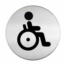 Behinderten Wc Schild Edelstahl Kaufen Bei Skiltex De