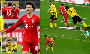 Fc bayern from matchday 28 of the 2019/20 bundesliga season at the signal. Dortmund 2 3 Bayern Visitors Win Through David Alaba Robert Lewandowski And Leroy Sane Goals Daily Mail Online