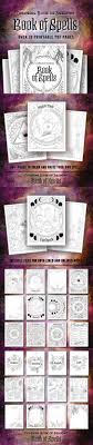 Book Of Spells Printable Coloring Pages Book Of Shadows Wiccan Spell Book Coloring Books