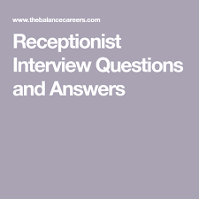 Receptionist Interview Questions And Answers Interview Questions This Or That Questions Job Interview Advice