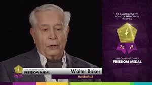 Walter Baker, 2018 MLK Freedom Medal Winner
