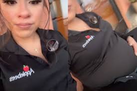 Pregnant Applebees worker cries after manager allegedly fatshames her