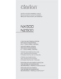 Clarion Nx500 Owner S Manual Manualzz