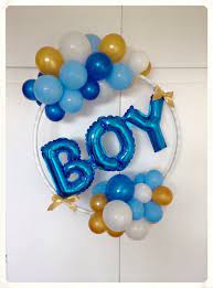 It S A Boy Balloon Hoop Created By Balloonblooms Co Uk Baby Shower Diy Baby Shower Balloons Baby Boy Shower