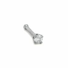 Priced $102.31 (compare at $113.68). Diamond Accent Nose Stud In 14k White Gold Piercing Pagoda