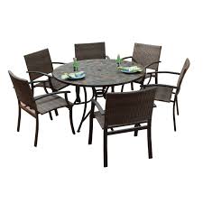 This round dining table is an easy pick if your outdoor furniture options have you puzzled. Large Round Outdoor Dining Table Ideas On Foter