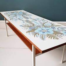 Shop on vinterior to find your perfect vintage coffee table. Retro Vintage Kitsch Formica 1950s 1960s Rare Floral Flower Etsy Vintage Kitsch Retro Mid Century Furniture Retro Mid Century