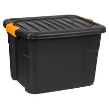 Κουτί Αποθήκευσης Υψηλής Αντοχής Πλαστικό Μαύρο 50x39x33.5 cm < Κουτιά  Αποθήκευσης Υψηλής Αντοχής | Jumbo