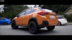 The 2018 subaru crosstrek starts at $21,795 for the base 2.0i model, but our. Aggressive Wheel And Tire Packages On A Subaru Crosstrek The Engine Block