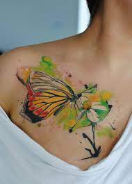 50 Butterfly Tattoos With Flowers For Women Nenuno Creative Butterfly Tattoo Butterfly Tattoo Designs Butterfly Tattoos For Women