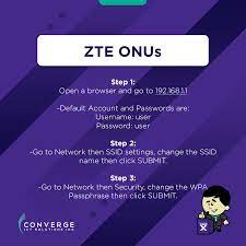 Hi , in this new video in this new video i show you how to change the admin username or password of zte f660 routers.changing password admin zte routerhow. Need To Change Your Wi Fi Converge Ict Solutions Inc Facebook