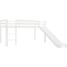 Ti mostreremo nel nostro showroom la cameretta a castello con scivolo per bimbi n24 per bambini. Vidaxl Letto A Castello Per Bambini Scivolo E Scala Legno Pino 97x208cm Bianco