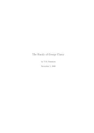 The Family of George Clazey