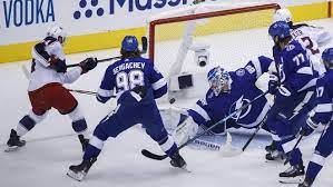 Brayden Point S Overtime Goal Eliminates Blue Jackets From Playoffs
