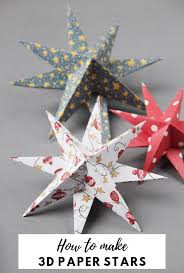3d Paper Star Christmas Decorations Gathering Beauty Paper Christmas Decorations Paper Christmas Ornaments Christmas Paper Crafts